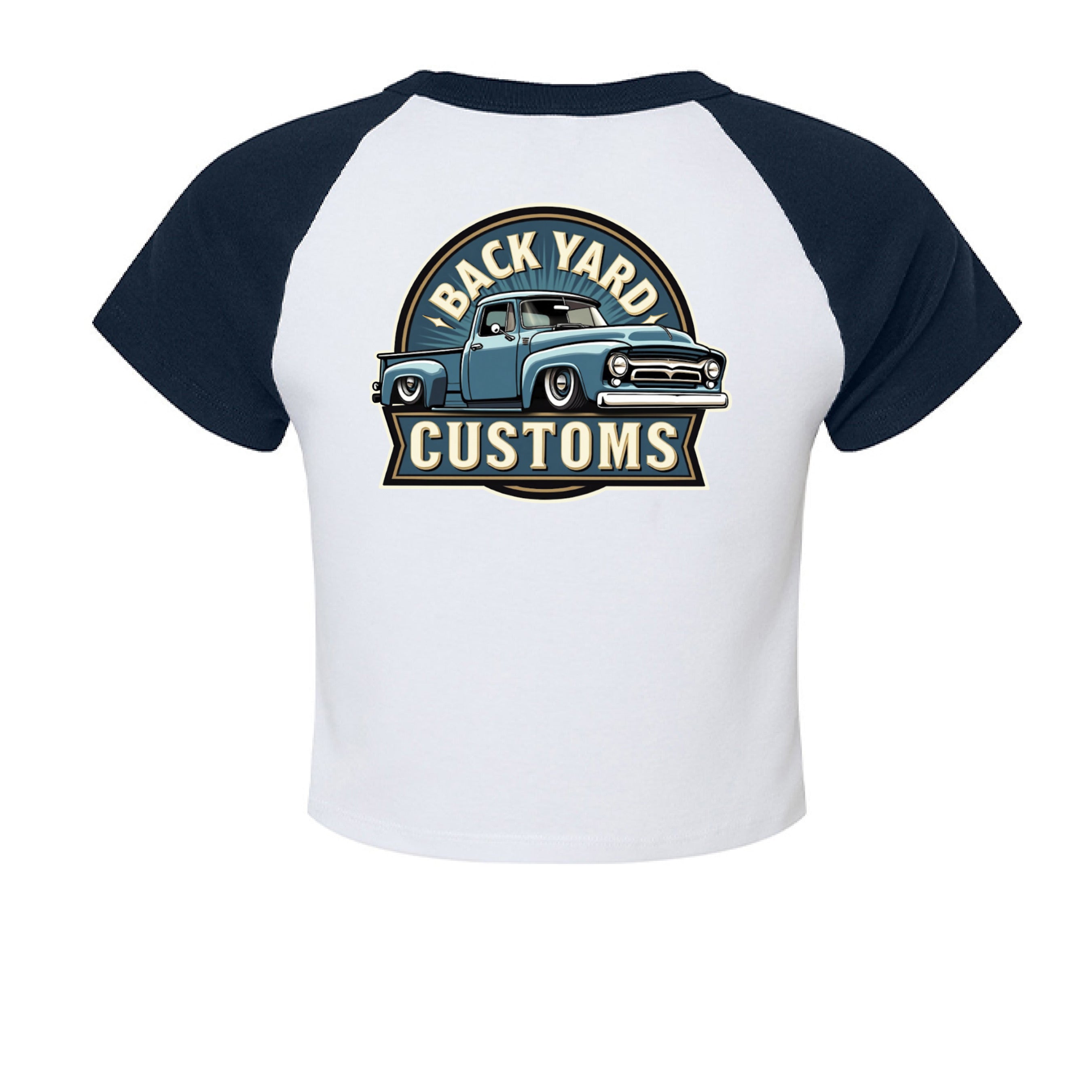 WHITE/ NAVY - BACK