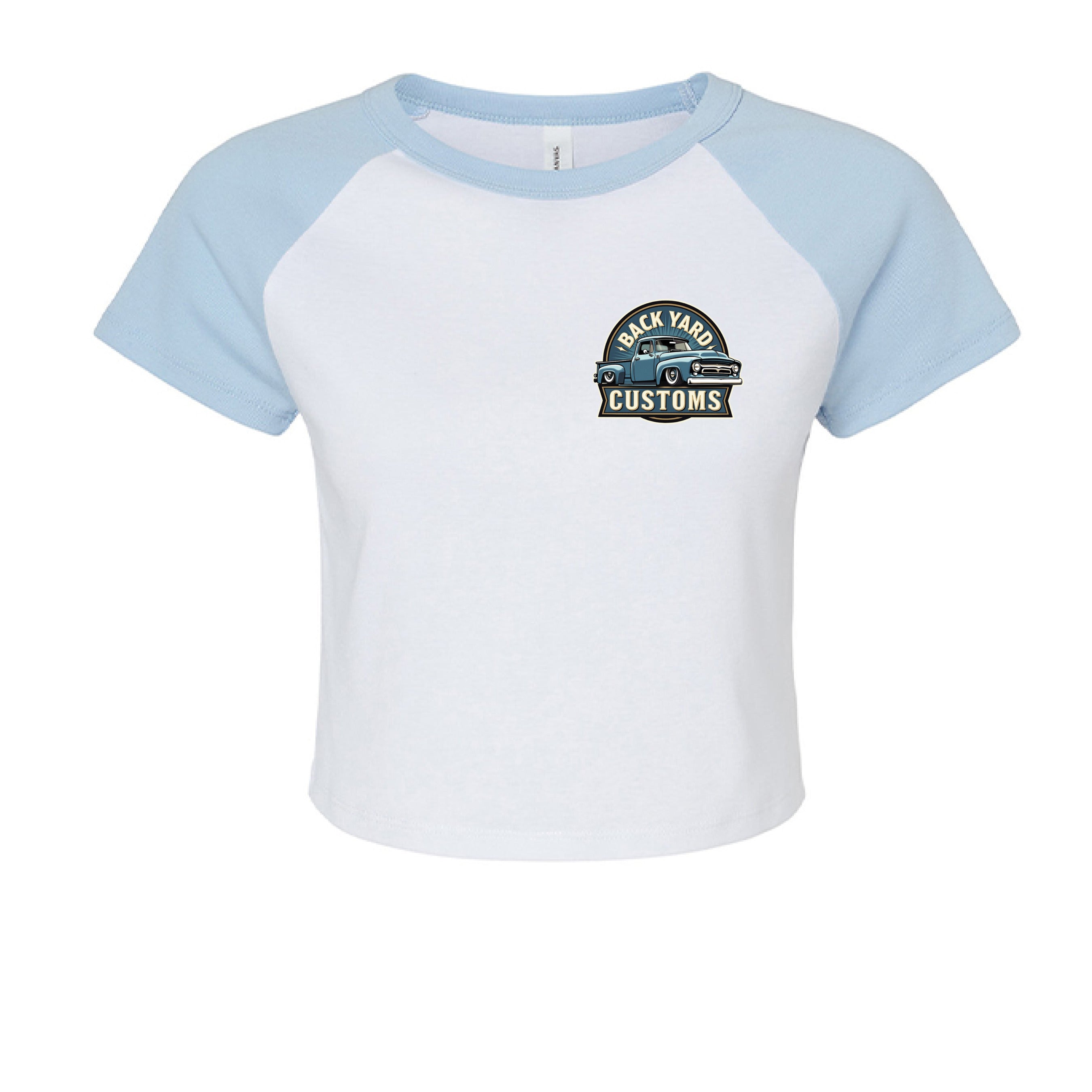 WHITE/ BABY BLUE - FRONT