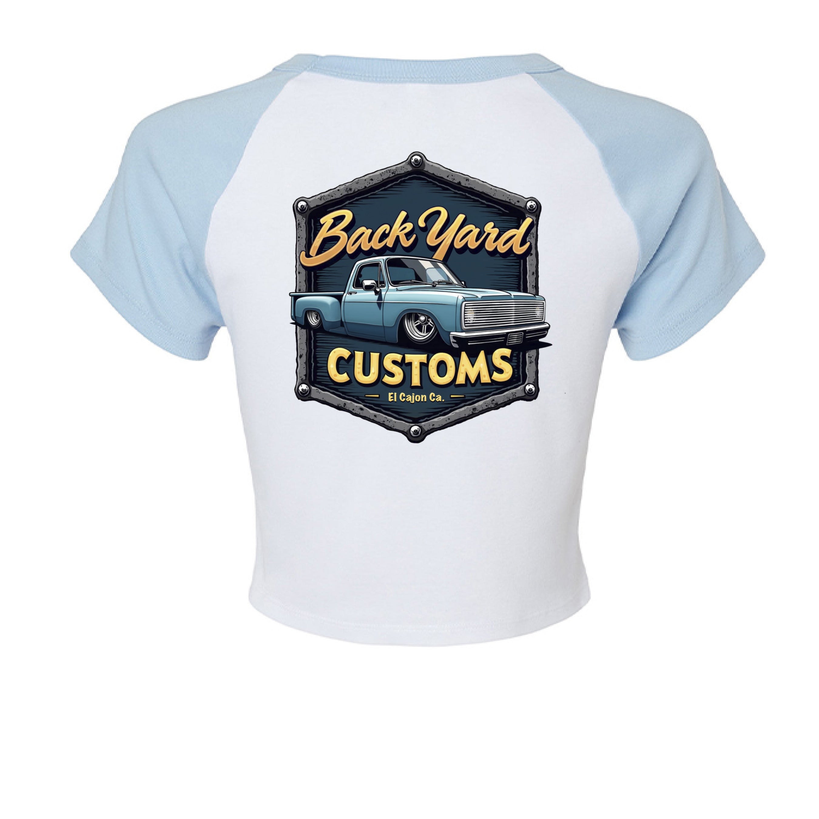 WHITE/ BABY BLUE - BACK