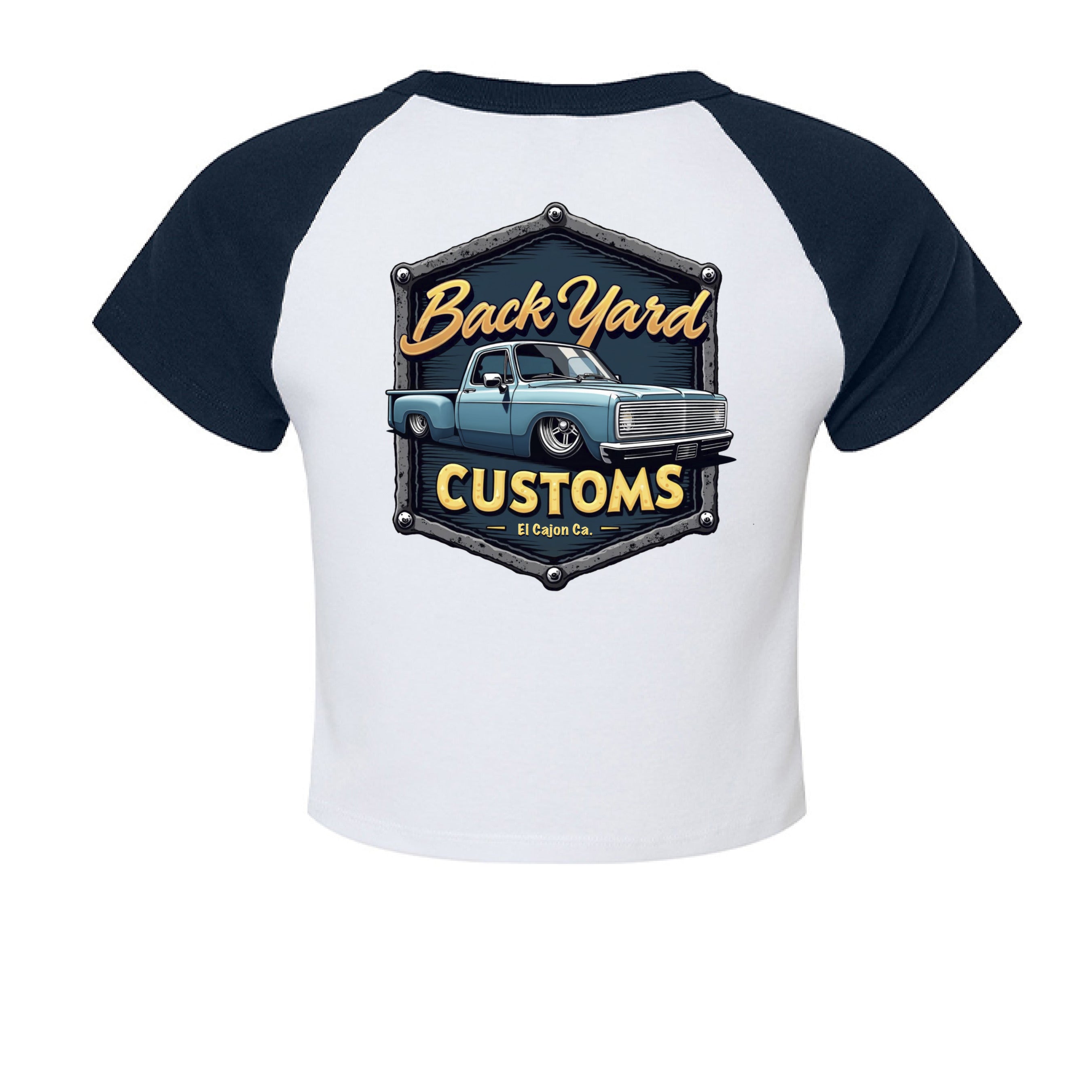 WHITE/ NAVY - BACK