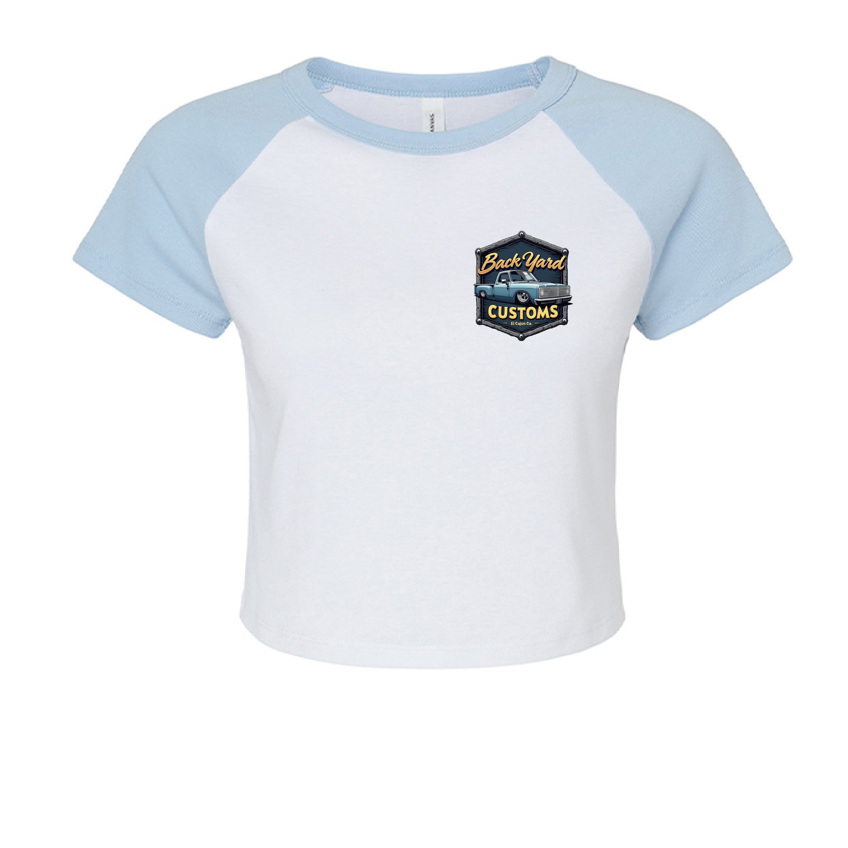 WHITE/ BABY BLUE - FRONT